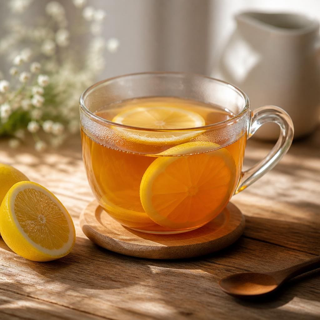 Lemon Tea Es Teler 77 dengan rasa teh lemon yang segar